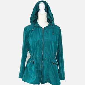 Zynergy (Chicos)Green Hooded Water Resistant UPF 50+ Size 0 (US 4) Jacket